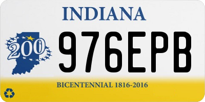 IN license plate 976EPB