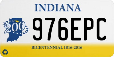 IN license plate 976EPC