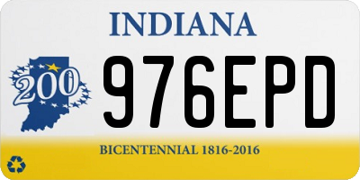 IN license plate 976EPD