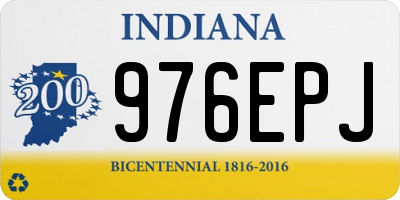 IN license plate 976EPJ