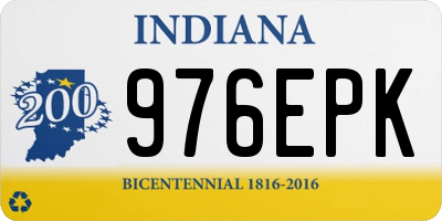 IN license plate 976EPK