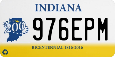 IN license plate 976EPM