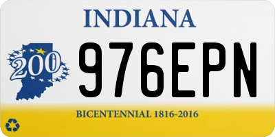 IN license plate 976EPN