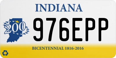 IN license plate 976EPP