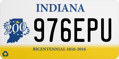 IN license plate 976EPU