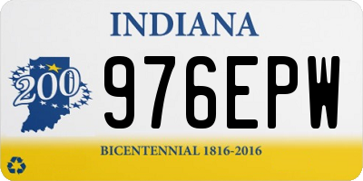 IN license plate 976EPW