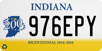 IN license plate 976EPY