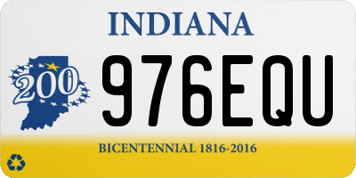 IN license plate 976EQU
