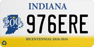 IN license plate 976ERE