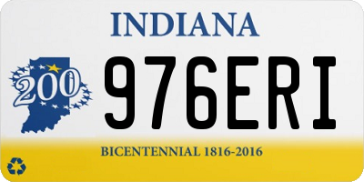 IN license plate 976ERI