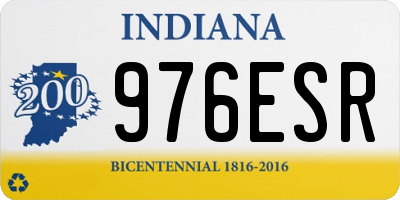 IN license plate 976ESR