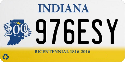 IN license plate 976ESY