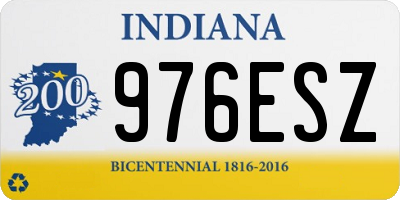 IN license plate 976ESZ