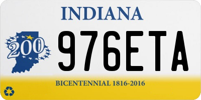 IN license plate 976ETA