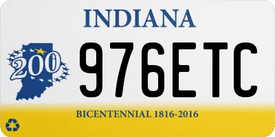 IN license plate 976ETC