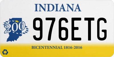 IN license plate 976ETG