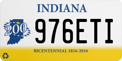 IN license plate 976ETI