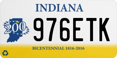 IN license plate 976ETK