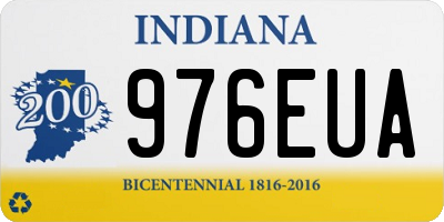 IN license plate 976EUA