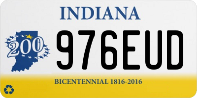IN license plate 976EUD