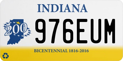 IN license plate 976EUM