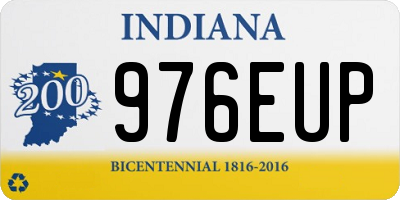 IN license plate 976EUP