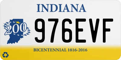 IN license plate 976EVF