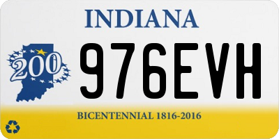 IN license plate 976EVH