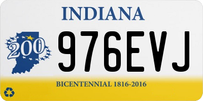 IN license plate 976EVJ