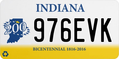IN license plate 976EVK