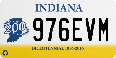 IN license plate 976EVM