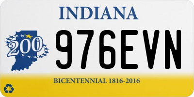 IN license plate 976EVN