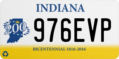 IN license plate 976EVP