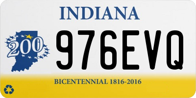 IN license plate 976EVQ
