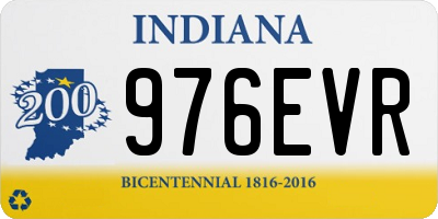 IN license plate 976EVR