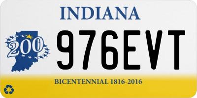 IN license plate 976EVT