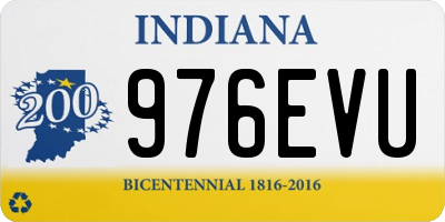 IN license plate 976EVU