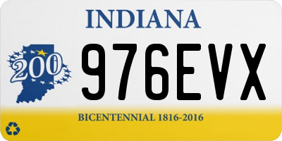IN license plate 976EVX