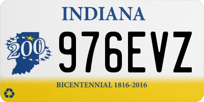 IN license plate 976EVZ