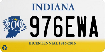 IN license plate 976EWA