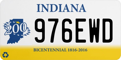 IN license plate 976EWD