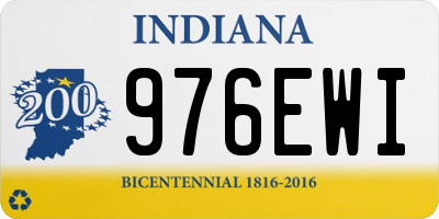 IN license plate 976EWI