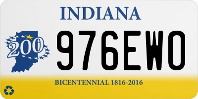 IN license plate 976EWO