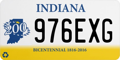 IN license plate 976EXG