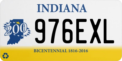 IN license plate 976EXL