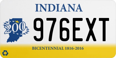 IN license plate 976EXT