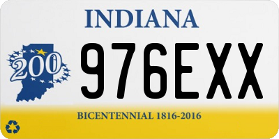 IN license plate 976EXX