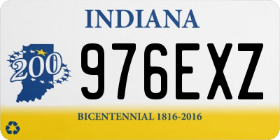 IN license plate 976EXZ