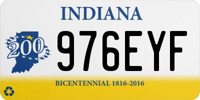 IN license plate 976EYF