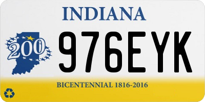 IN license plate 976EYK